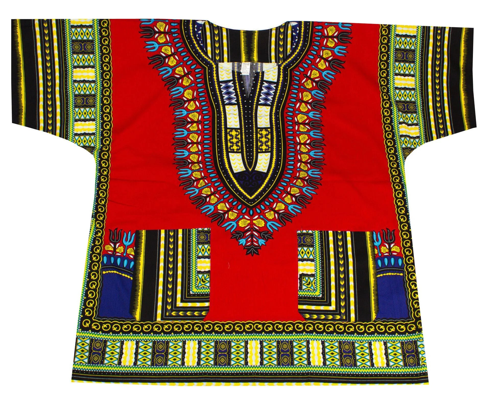 African Shirt for Men Women Dashiki Cotton T Shirt Traditional Tribal Clothing