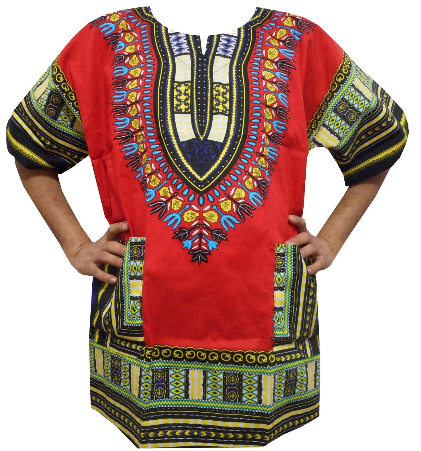 African Shirt for Men Women Dashiki Cotton T Shirt Traditional Tribal Clothing