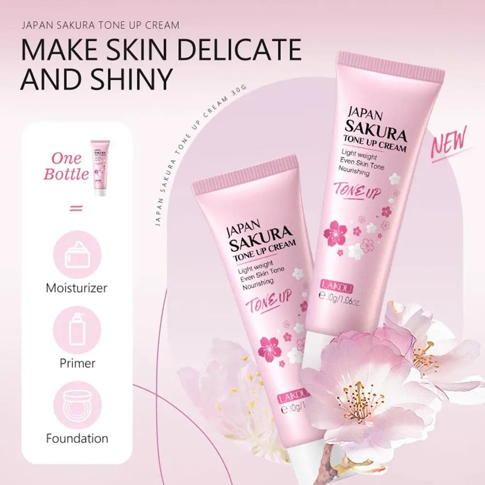 6Pcs/Set Sakura Skin Care Sets Face Cream Serum Toner Facial Cleanser Sunscreen Eye Cream Face Skin Care Set Product Gift Box