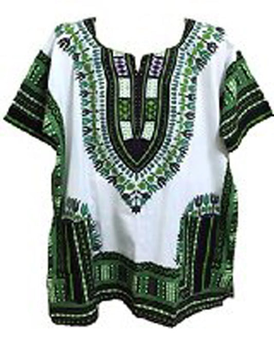 African Shirt for Men Women Dashiki Cotton T Shirt Traditional Tribal Clothing