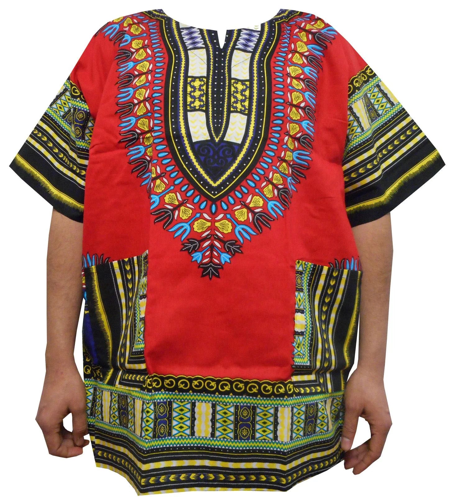 African Shirt for Men Women Dashiki Cotton T Shirt Traditional Tribal Clothing