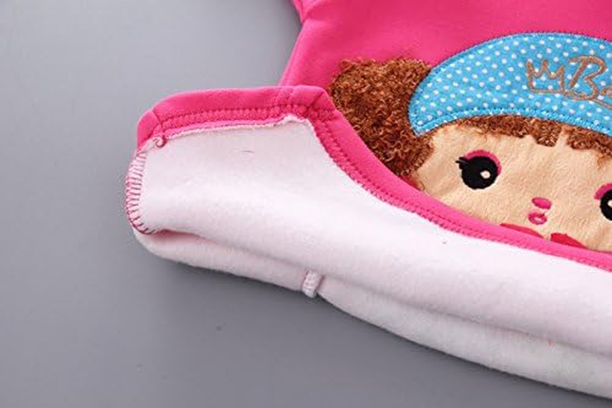 Spring Autumn Winter Little Baby Girls Clothing Set Warm Velvet Hoodie and Pants