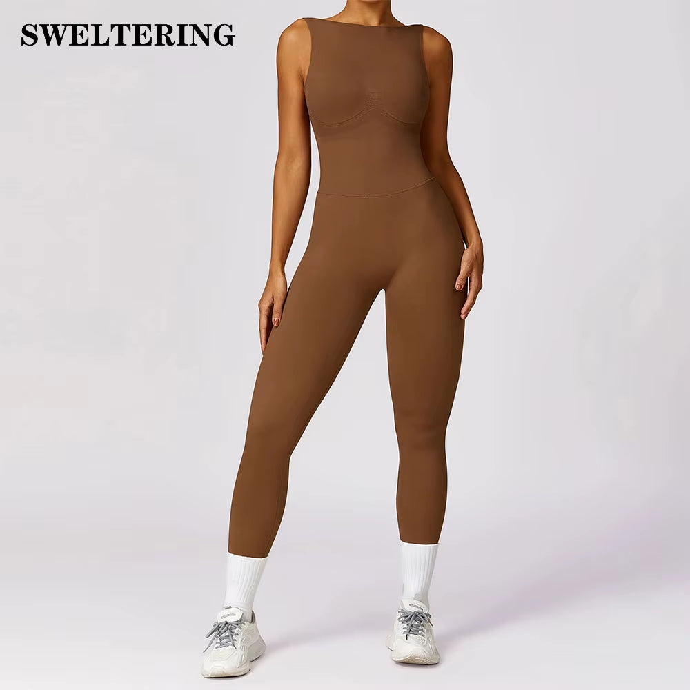 Yoga Set Seamless Jumpsuits One Piece Women'S Tracksuit Fitness Workout Rompers Sportswear Gym Set Workout Clothes for Women