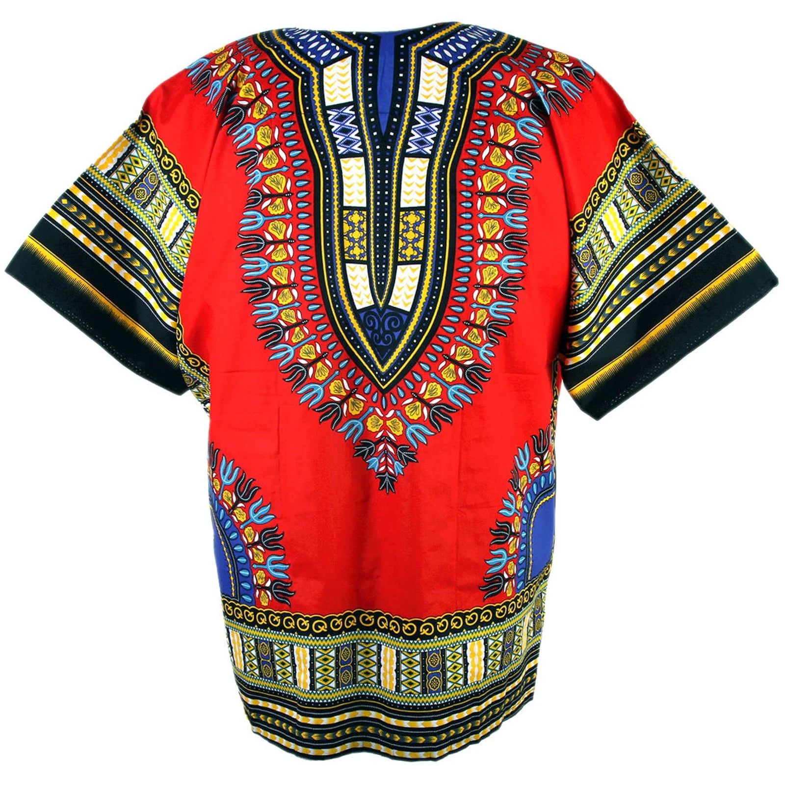 African Shirt for Men Women Dashiki Cotton T Shirt Traditional Tribal Clothing