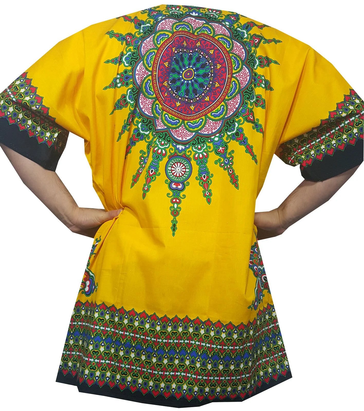 African Shirt for Men Women Dashiki Cotton T Shirt Traditional Tribal Clothing