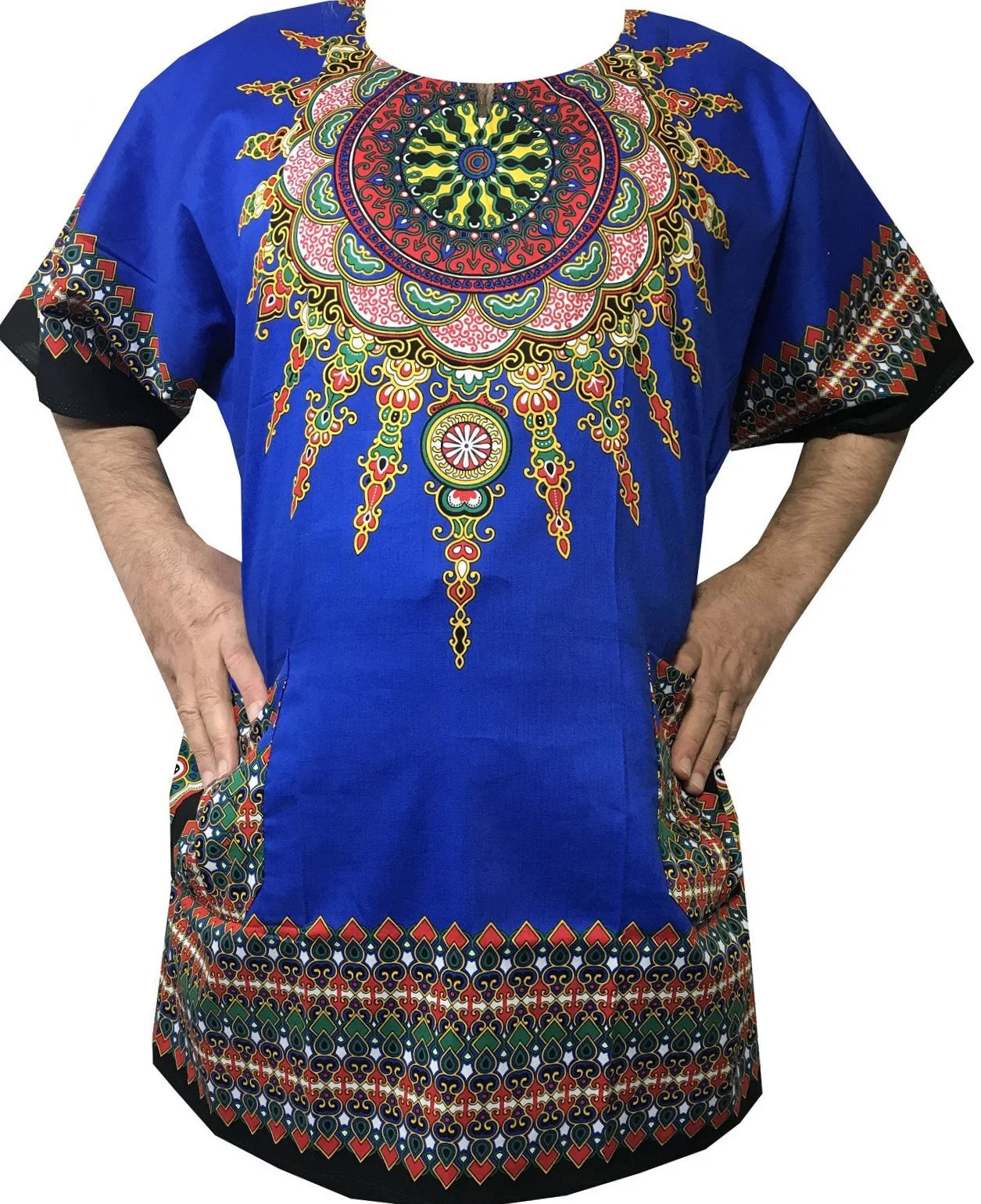 African Shirt for Men Women Dashiki Cotton T Shirt Traditional Tribal Clothing