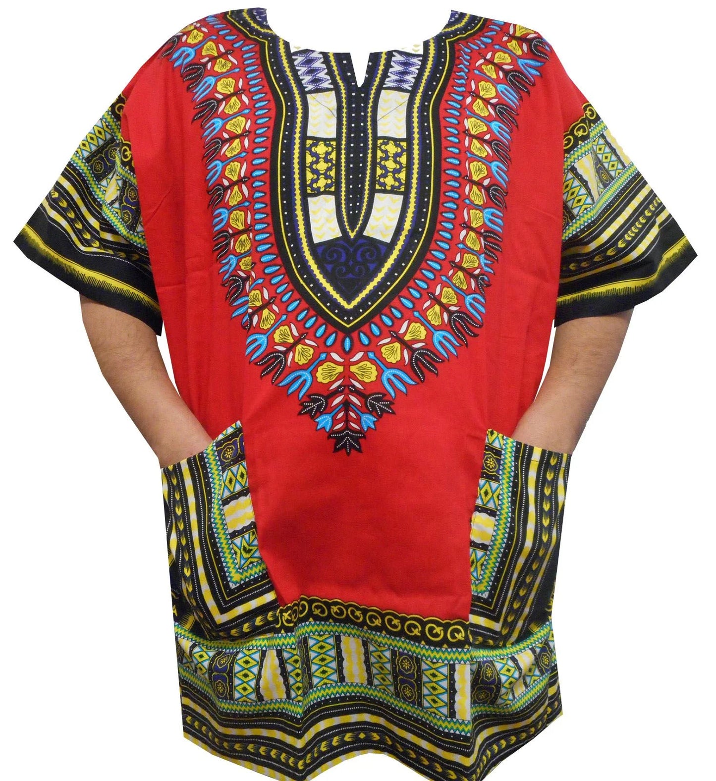 African Shirt for Men Women Dashiki Cotton T Shirt Traditional Tribal Clothing