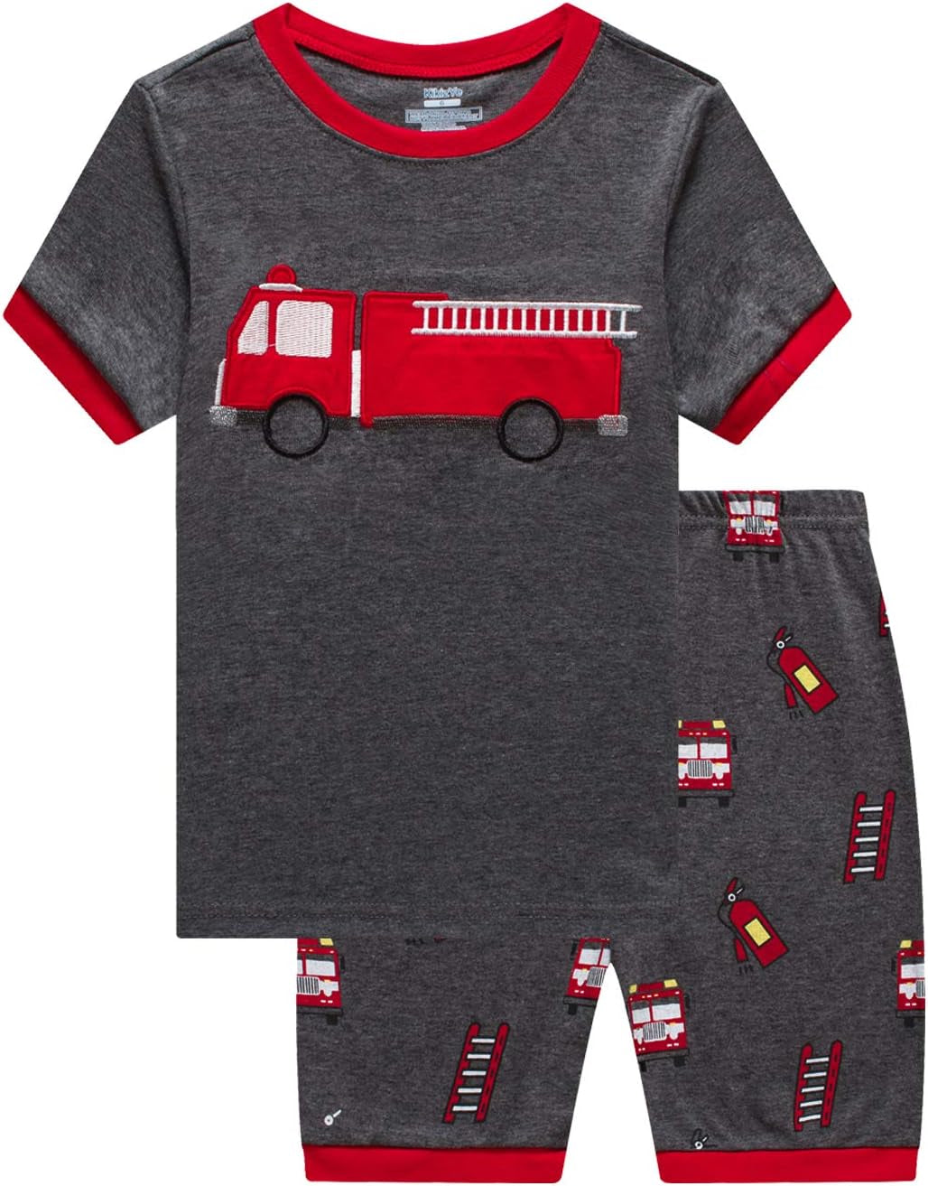 Boys Short Sleeve Pajamas Kids Summer Pjs Children Pajamas